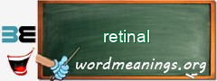 WordMeaning blackboard for retinal